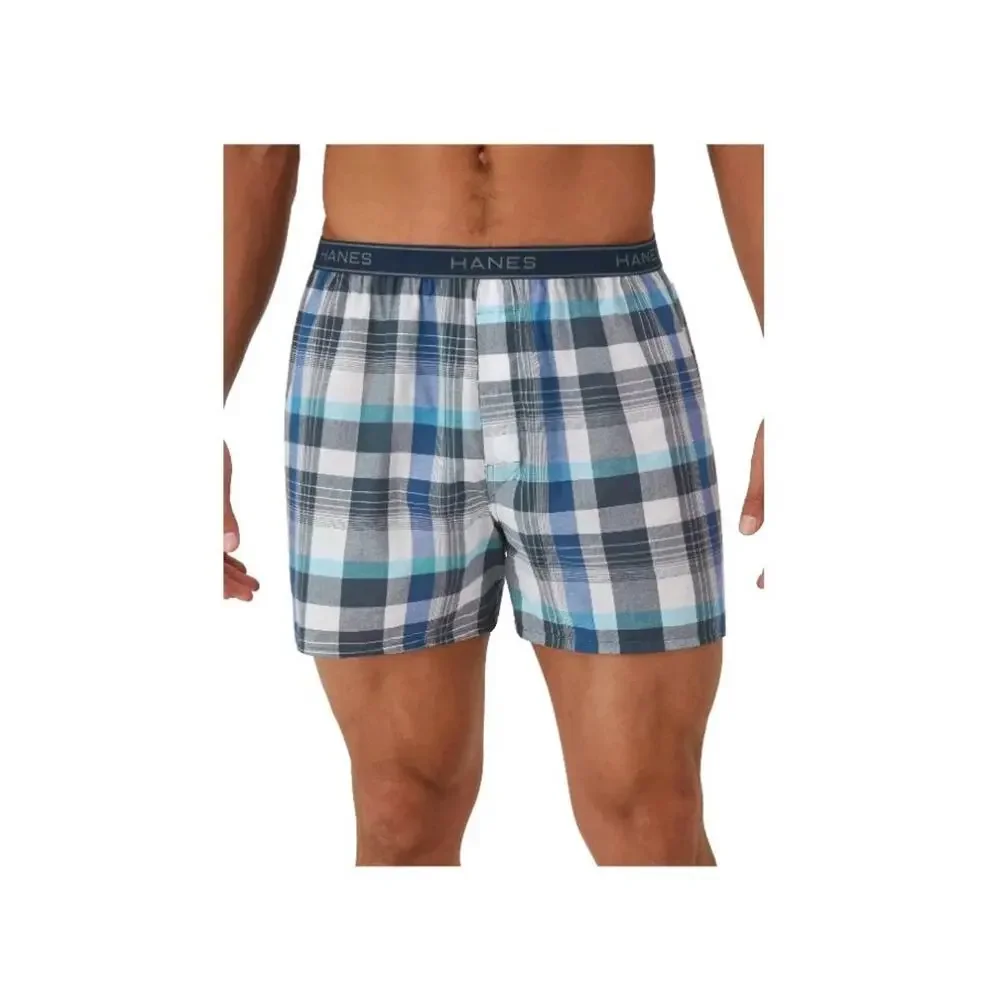 Hanes Mens 4-Pack Tagless Boxers Comfort Flex Waistband Size 2XL (44-46